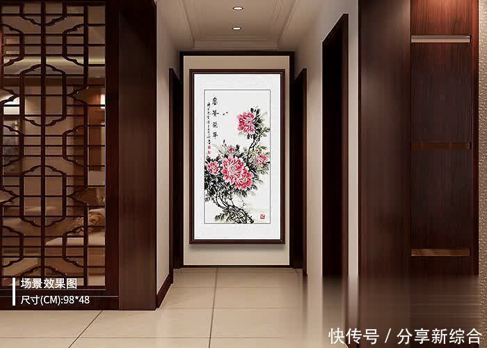  『韵味』玄关挂什么画好经典国画花鸟画 装饰韵味居家