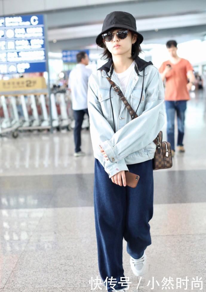 张子枫不穿短裤就对了,一条运动裤穿出超模范,气场瞬间一米八