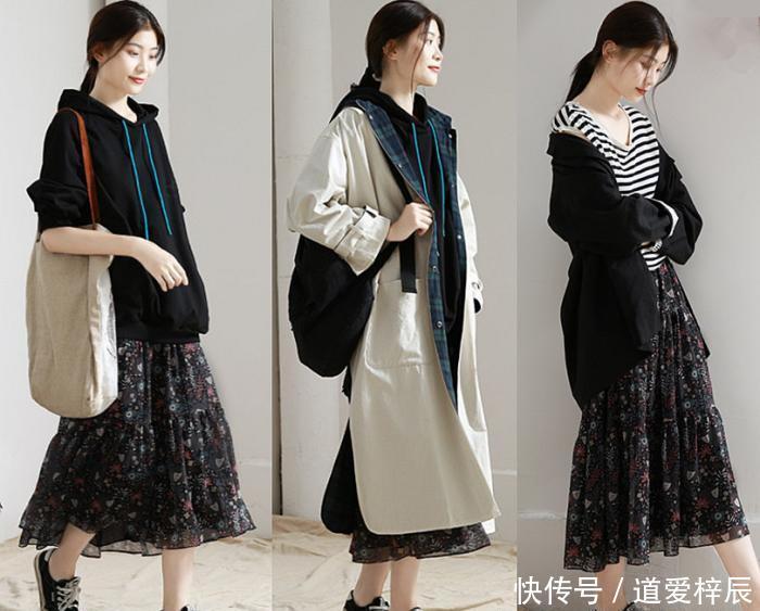 『碎花』胯大、腿粗就要穿“A字裙”,把缺点全遮住,太高级了!