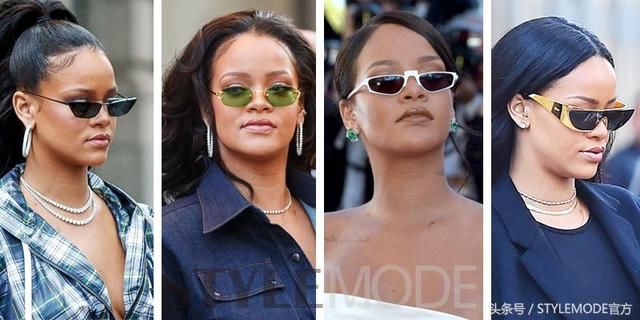 超级网红的微型太阳镜，可不是每个人都驾驭得了的！