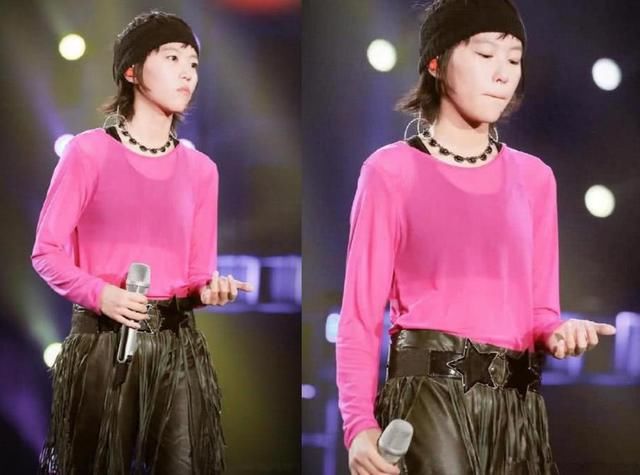 窦靖童洗掉“死亡线”,穿粉色透视装,稍微一打扮就比王菲还好看