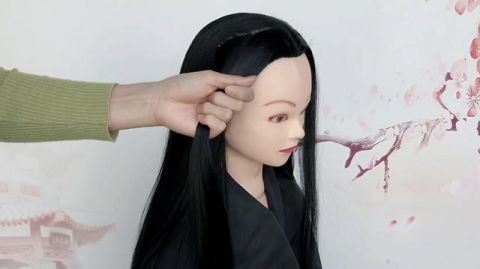  『古风』男士古风发型这样编，好看又帅气，古装发型编发教学图集
