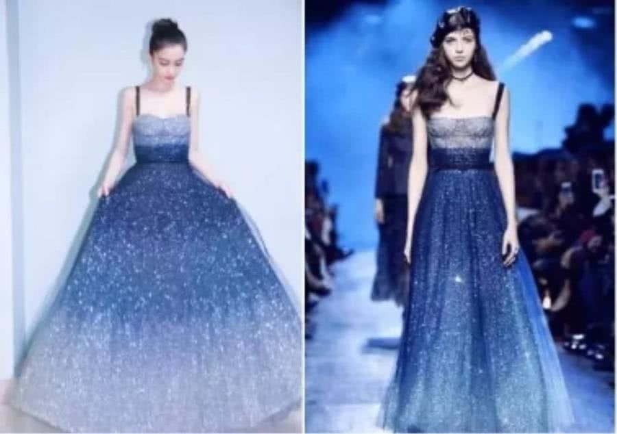 当女明星与模特撞衫,杨幂黯然失色,网友:还是迪丽热巴美