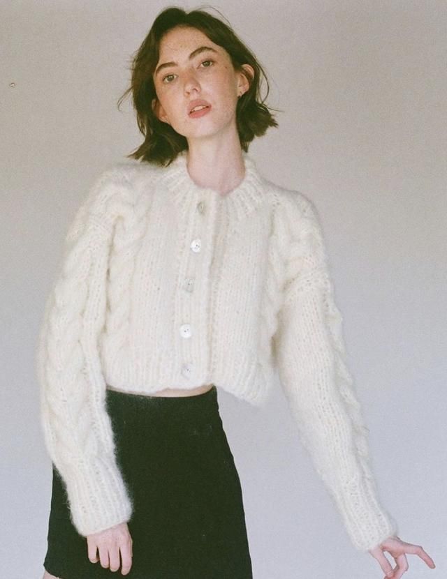 棒针编织衫■我也没有衣服穿啊,但是我可以抄Kaia、Jennie的作业