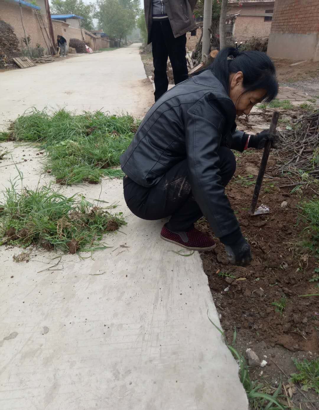 农民工回家收拾门前杂草，在外辛苦打工半年一场空