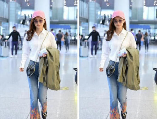 赵丽颖踏着“风火轮”出现在机场,网友好想知道在哪买的!我也去