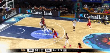 恭喜，中国女篮75-66塞内加尔，李梦15＋2＋2