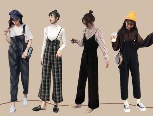  「女人」初恋背带裤只是甜美？背带裤的2种不同风格搭配，中年女人照样穿