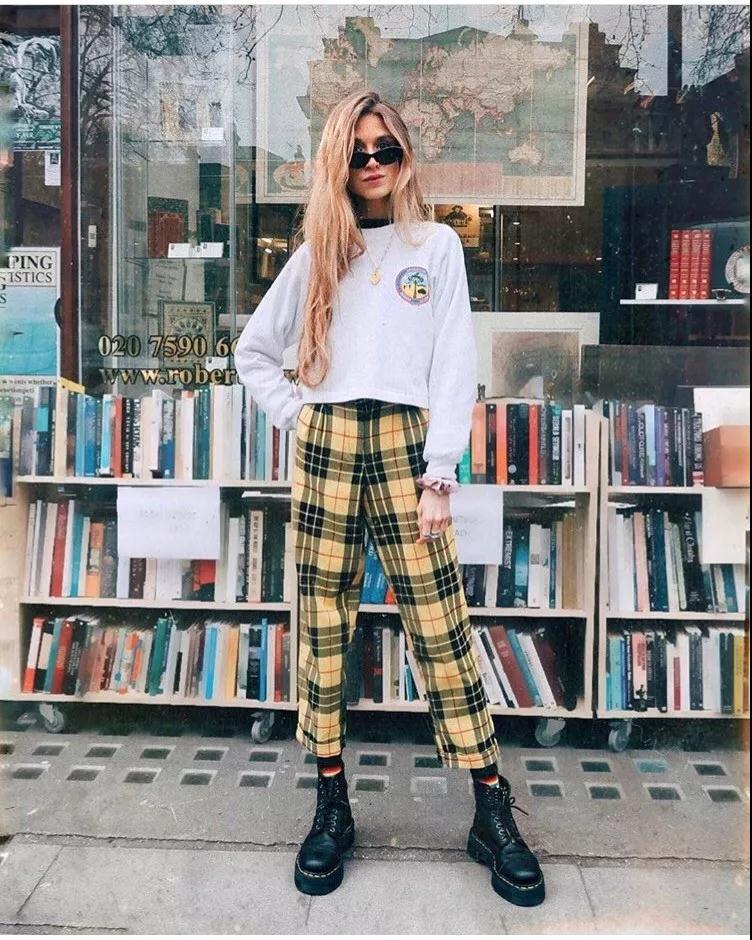 胯大麻烦?张天爱一条"方格裤"就搞定,还秒变大长腿