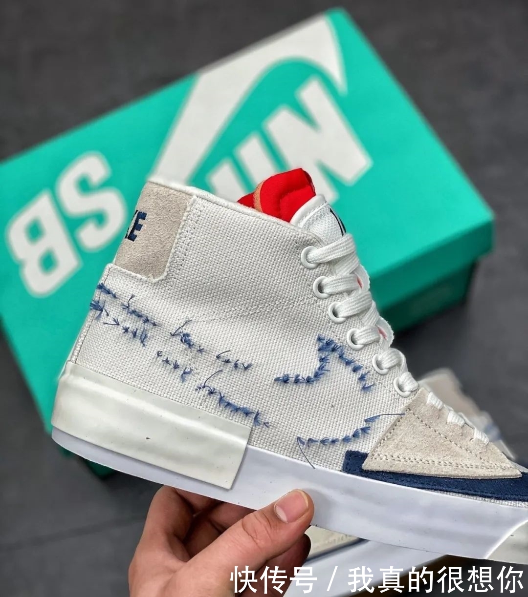 「设计」勾子“偷工减料”！Nike Blazer SB 拆线勾开箱测评！