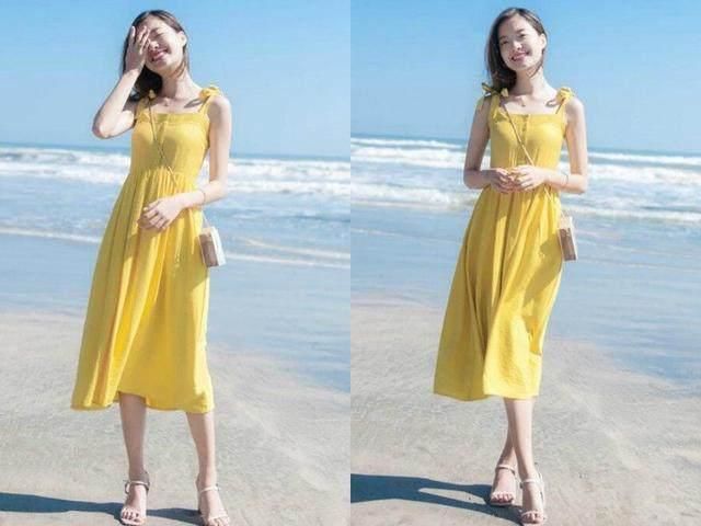 今年夏天很流行穿黄色裙子，再配上这5双鞋子，特别好看!