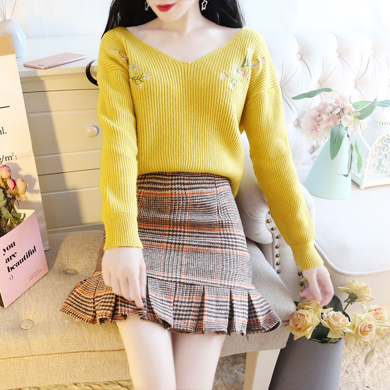 小个子搭配宝典还记得吗:短裙+针织短衫，中秋回家就这么穿，靓