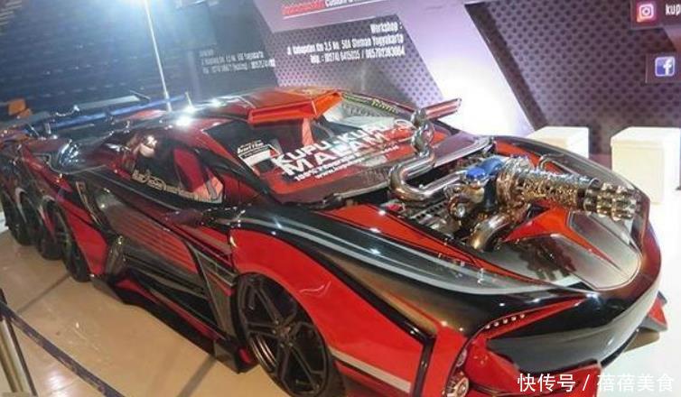 「丰田」全球最巨型的“玩具遥控车”!老外自造8轮跑车,最高时速30