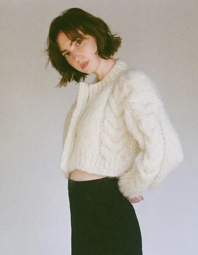 棒针编织衫■我也没有衣服穿啊,但是我可以抄Kaia、Jennie的作业