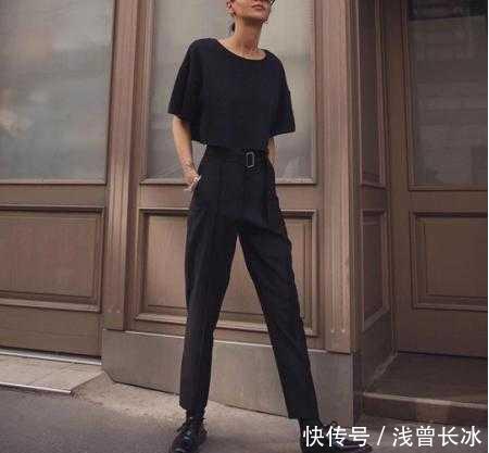  【舒适】舒适百搭的T恤+西装裤，让你轻松玩转职场风！