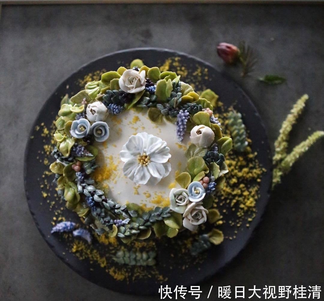 制作■她做的鲜花蛋糕太撩人,看完后全世界都惊艳了!