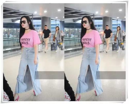 34岁冉莹颖真会玩！裙子都快提到胸口显心机，网友：邹市明真幸福