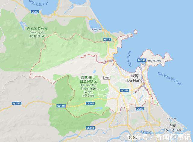 大城市：越南五大直辖市之岘港市：在中国只算普通大城市，小于