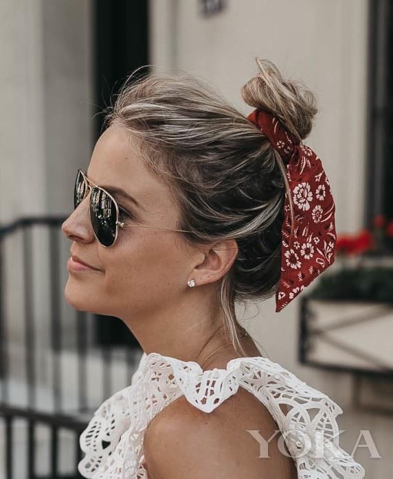 夏日不做蓬头乱发的猪猪女孩 范冰冰的发带轻松拯救你