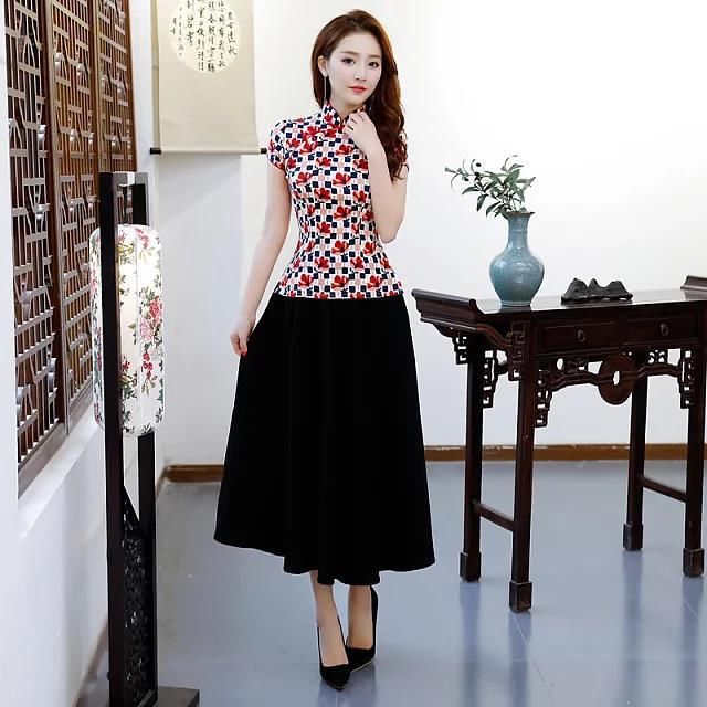 东方美韵，棉麻布艺，中国风修身经典旗袍装！
