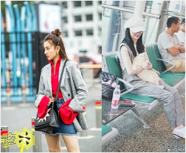 165宋祖儿和166周洁琼同穿西装，网友:大长腿和小短腿的差距!