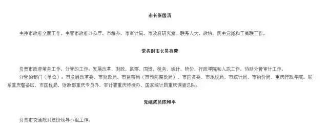  「市政府」在直辖市当了15年市政府党组成员的他，卸任了