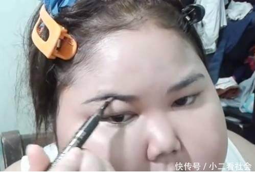 大脸胖妮化妆后,惊艳全网,网友称要娶她为妻,让人难以置信!