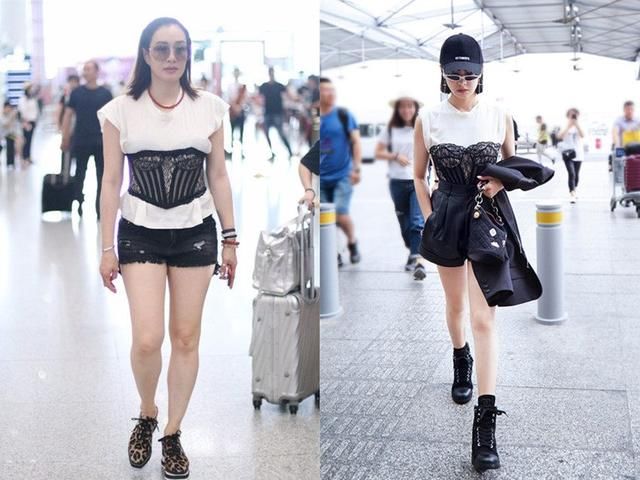 钟丽缇没有宋茜的身材，却要用同款腰封束身，勒出肉尴尬了!