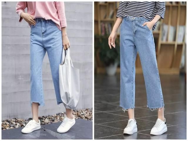 阔腿裤也太好看了!9分裤+平底鞋，这对CP今年很火!