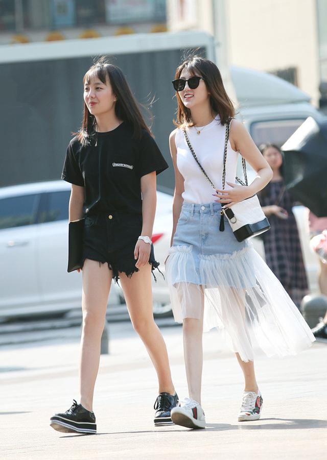 路人街拍,气质女神这么搭,让你美的颜值爆表!