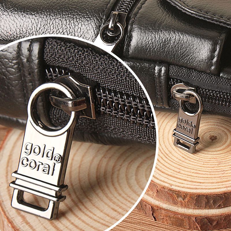 出门身份证、银行卡放口袋不安全，新出炉牛皮男包，防丢贼实用