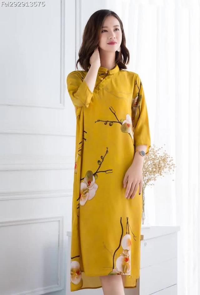 改良旗袍连衣裙，复古民族风展示你的美