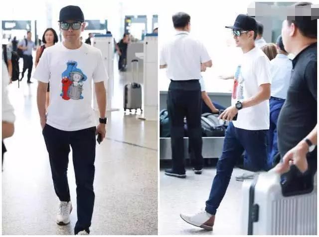 44岁林志颖胡子剃不干净，好像还穿了Kimi的T恤?网友:扮嫩真拼