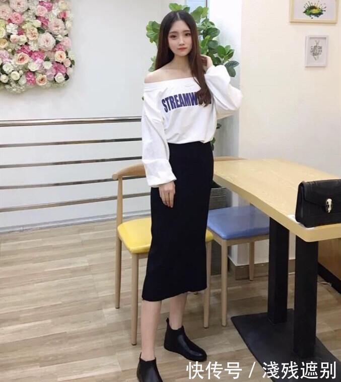  『小姐姐』早春半身裙穿搭技巧，时尚显高又显瘦，穿出韩范儿小姐姐的气质感