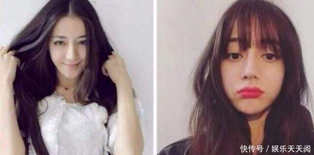 相同的刘海，在乔欣头上美出天际，可是到了她的头上却有点尴尬！