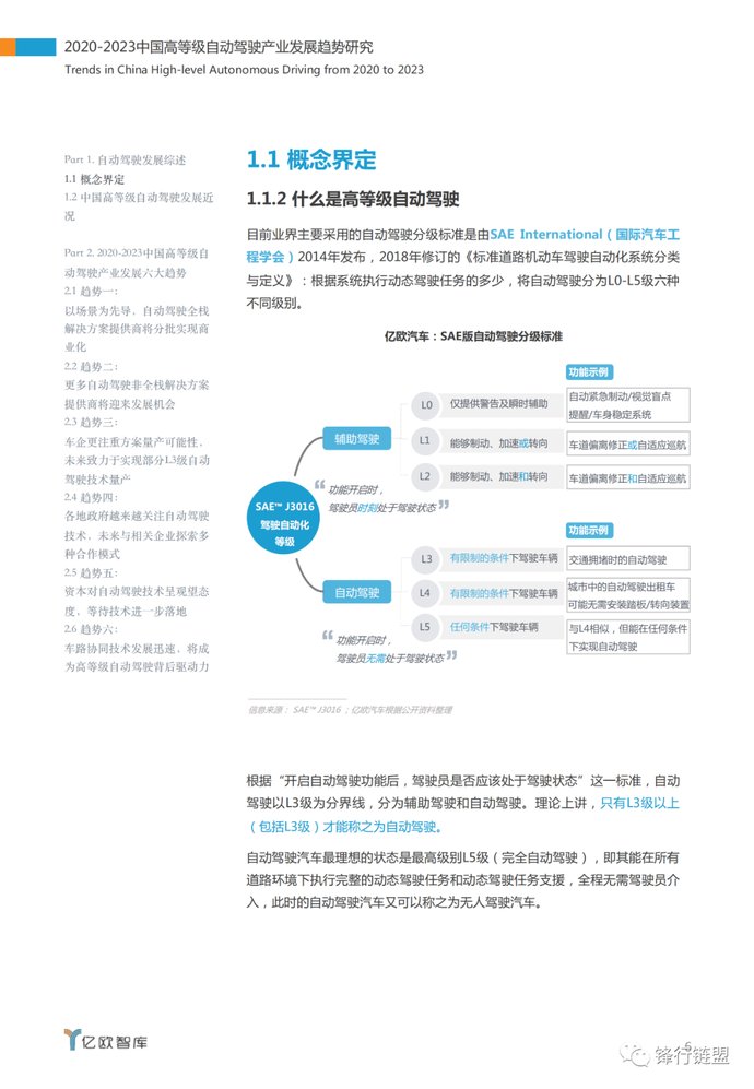  「中国」2020-2023中国高等级自动驾驶产业发展趋势研究