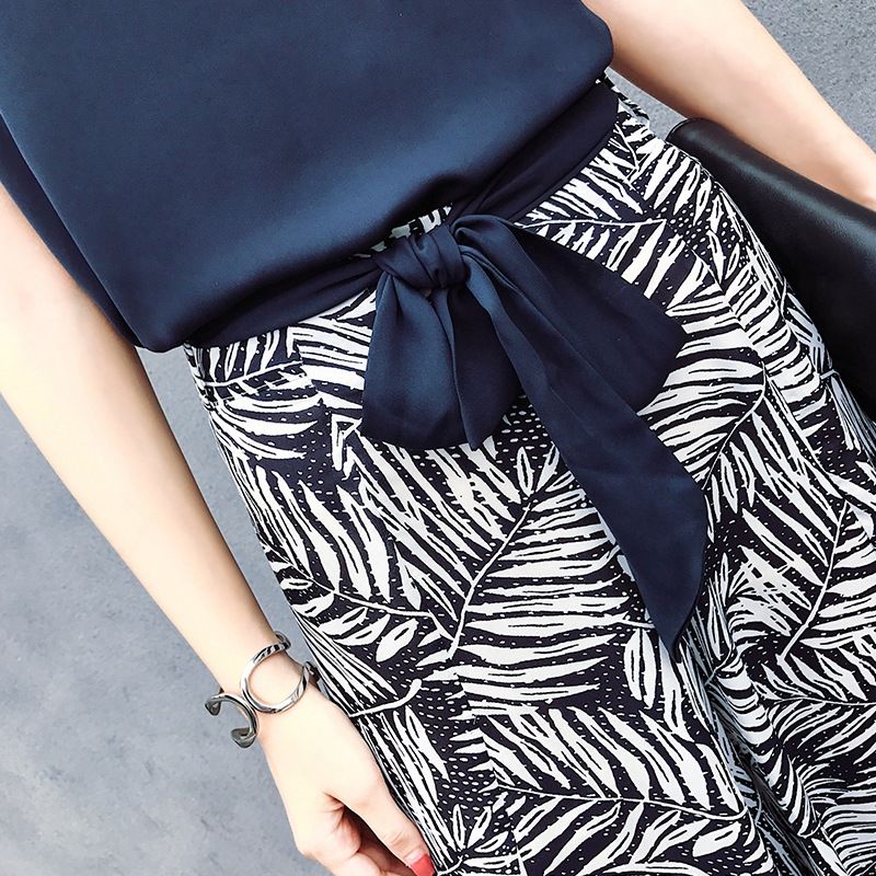 个子小腿粗的女人别穿紧身裤，试试阔腿裤套装，洋气的甩裙八条街