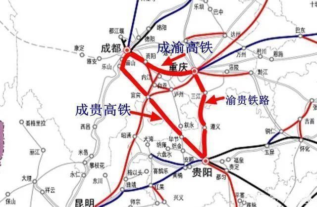  #高铁#全国首条跨省环线高铁来了！重庆、成都要带贵阳飞