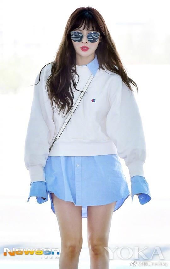 帅气性感女神泫雅 解锁夏日清凉穿搭