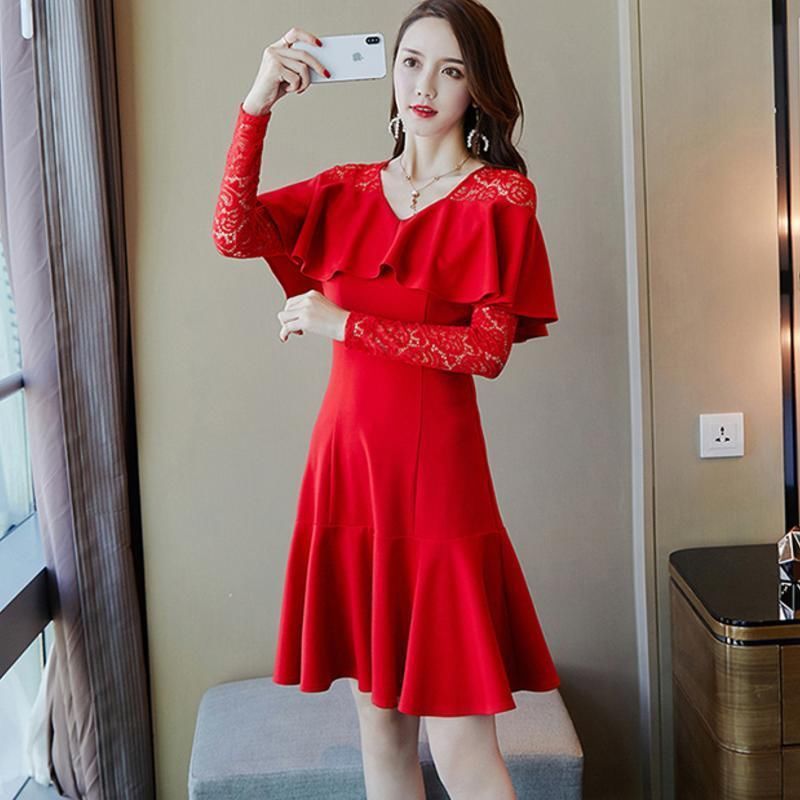 难怪姐姐把打底裤全扔了,今秋更流行雪纺裙,一款比一款洋气满足