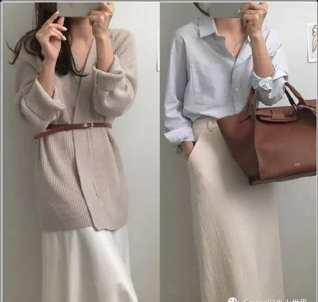  [针织]春天的通勤装试试这4种颜色，文艺风格的轻熟女形象呼之欲出