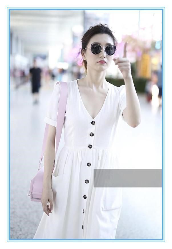 当江疏影和刘雯穿上白色长裙那一刻，我才知道真正气质脸长啥样！