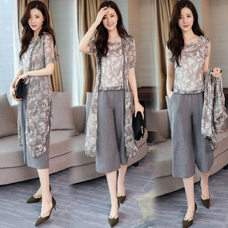 同事都夸我嫩美的不像45岁，只因这样的简单套装，助我美一整夏