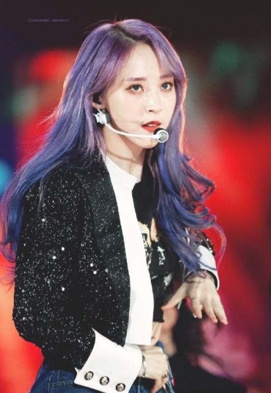  「感觉」南韩女星流行染紫发，玟星的紫发最霸气，看完我都心动了