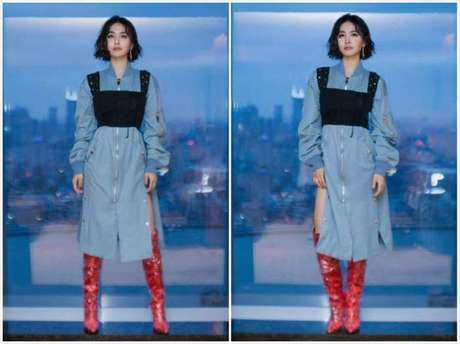 37岁蔡依林厉害了, 只不过穿了一条高腰裤, 气场瞬间两米八!