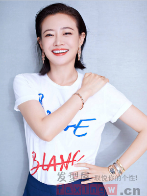 《延禧攻略》高冷高贵妃 戏外谭卓现代发型更显女神气质