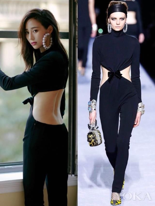 张钧宁纽约时装周看秀造型曝光 性感露背设计吸引眼球
