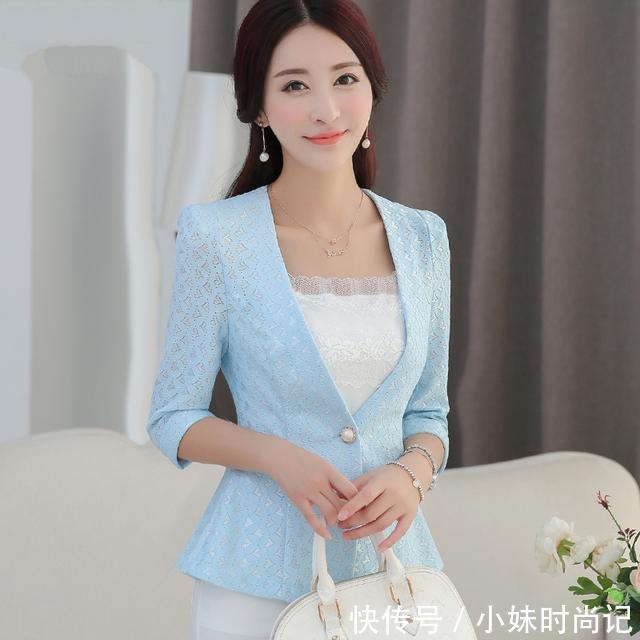  #气质修身#小西装这么美，彰显女性魅力，糖果色正流行哦
