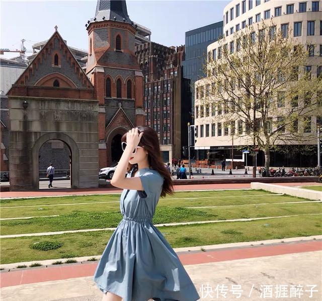  「气质」超治愈人的蓝色，随便穿，就能穿出好气质
