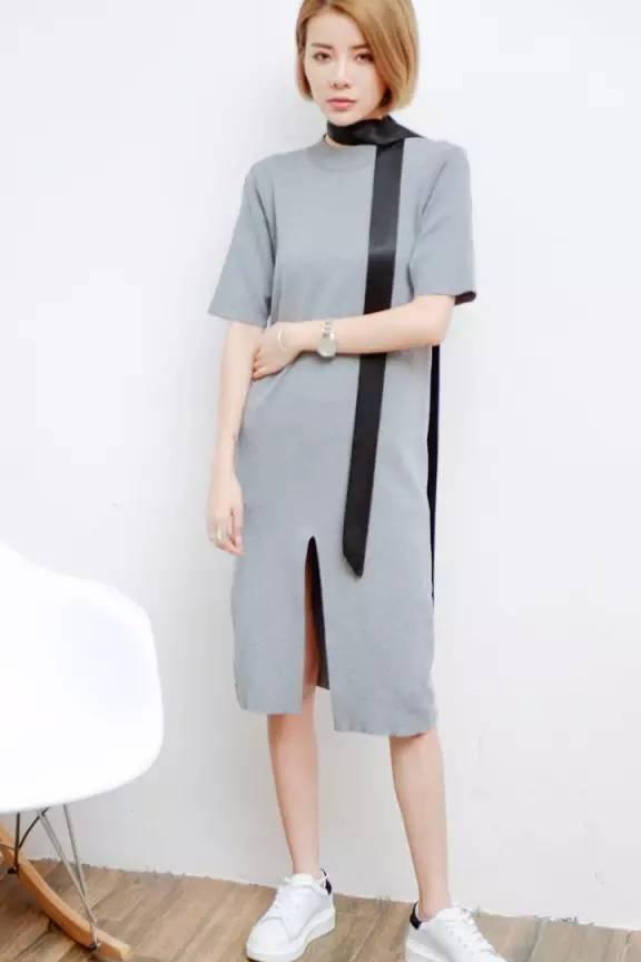 开衩裙走光是假的，撩人是真的！